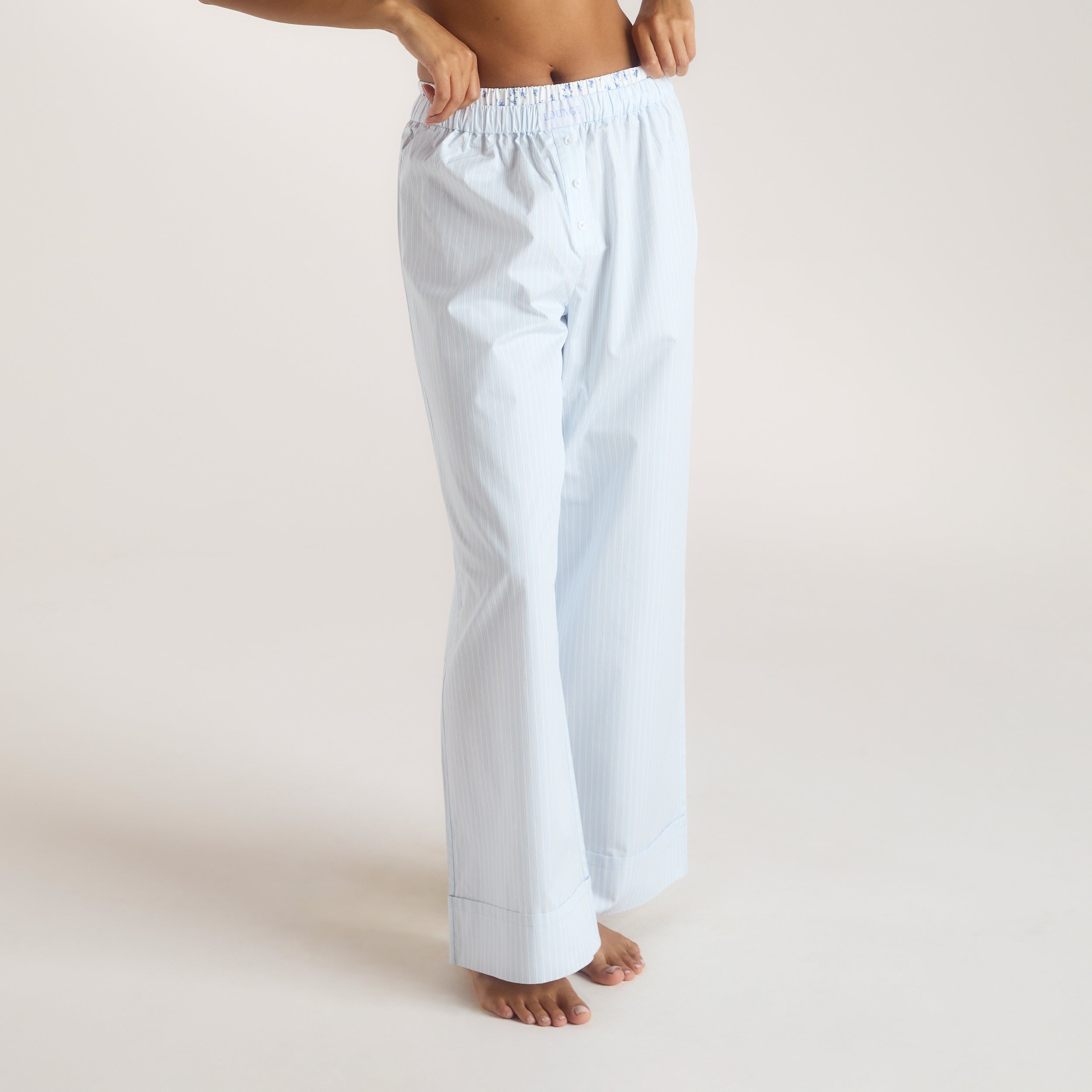 Bloom & Stripe Pyjama Bottoms | Bloom & Stripe Pyjama Bottoms - Blue