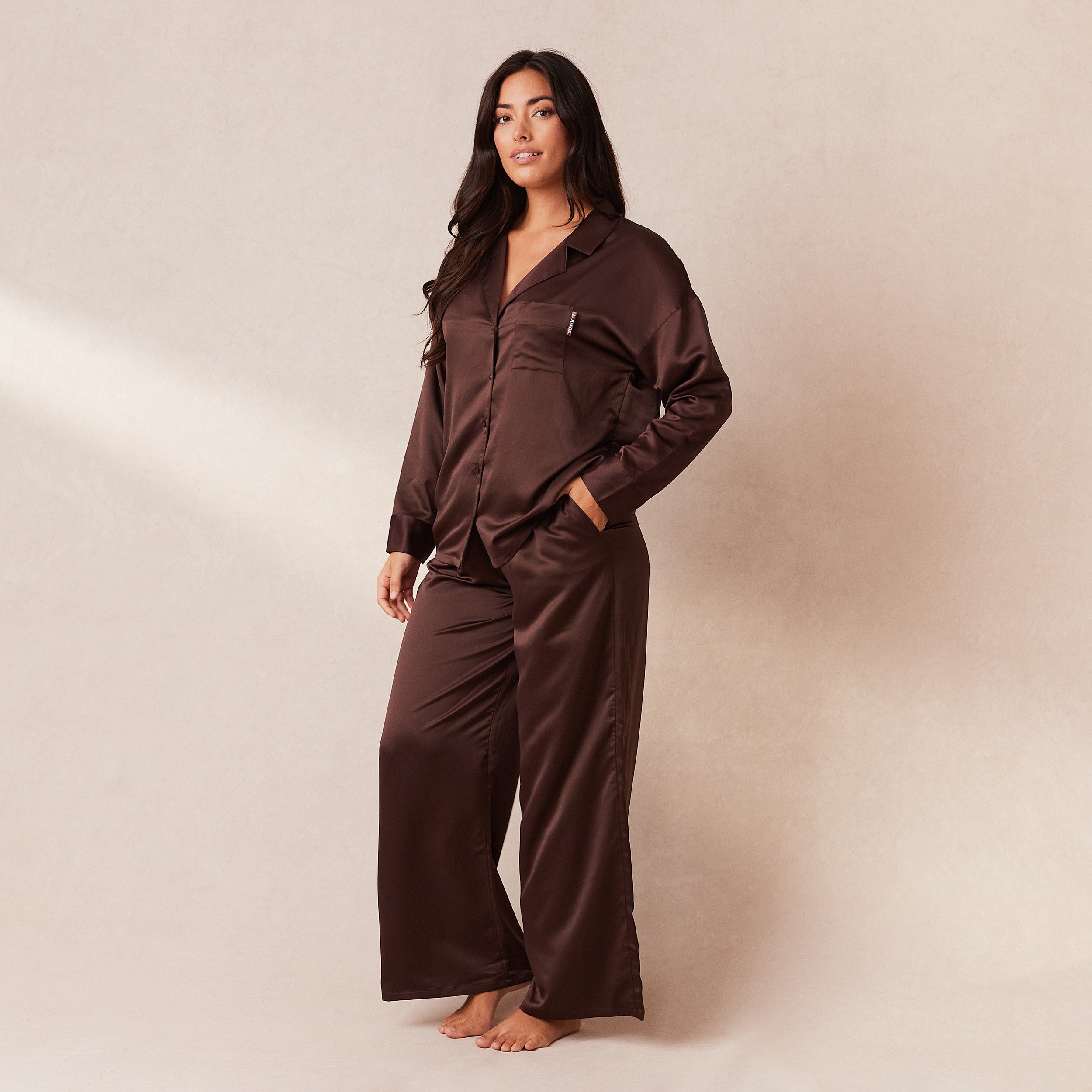 Classic Satin Pyjama Trousers | Samaria, S