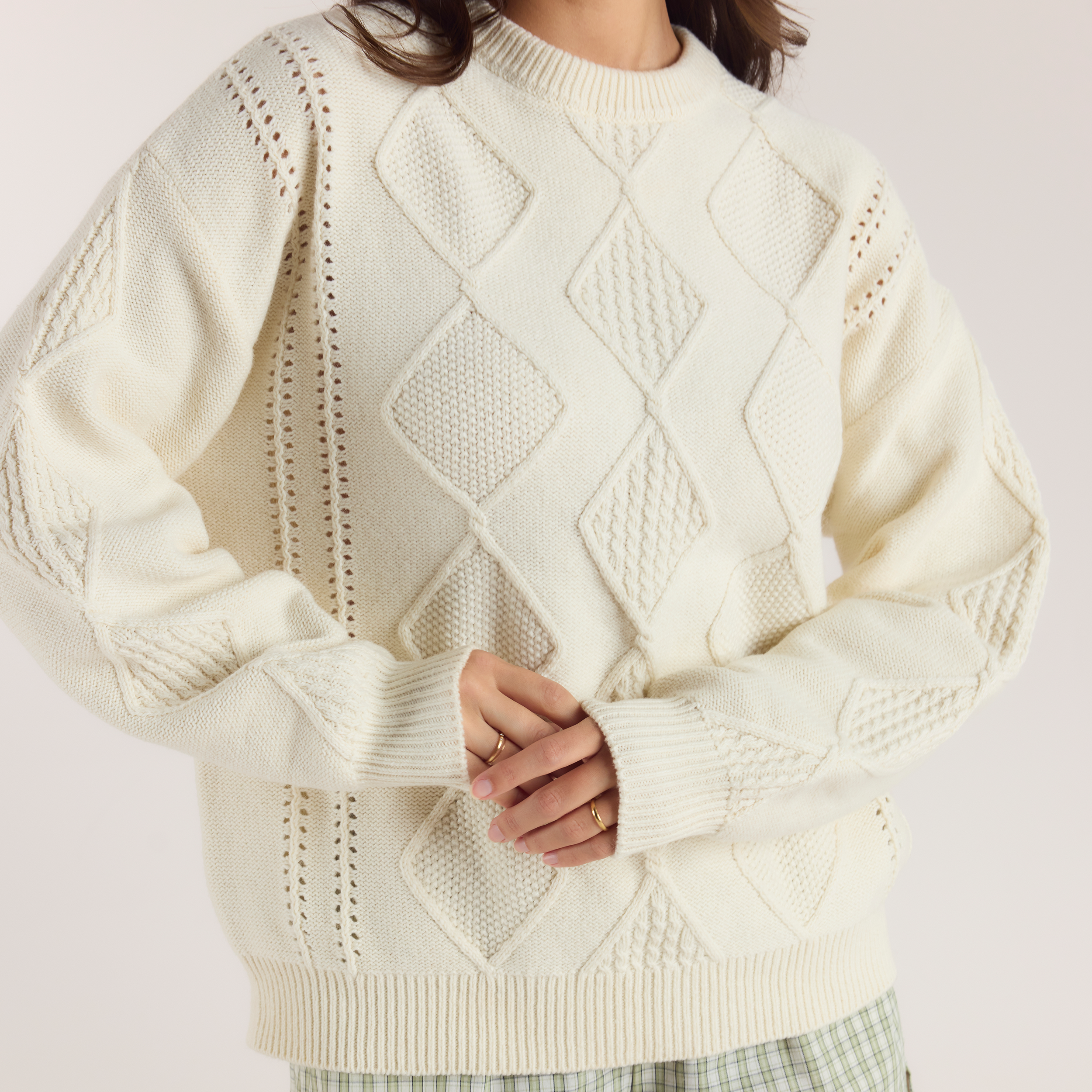 Cable-Knit Jumper | Cable-Knit Jumper - Cream
