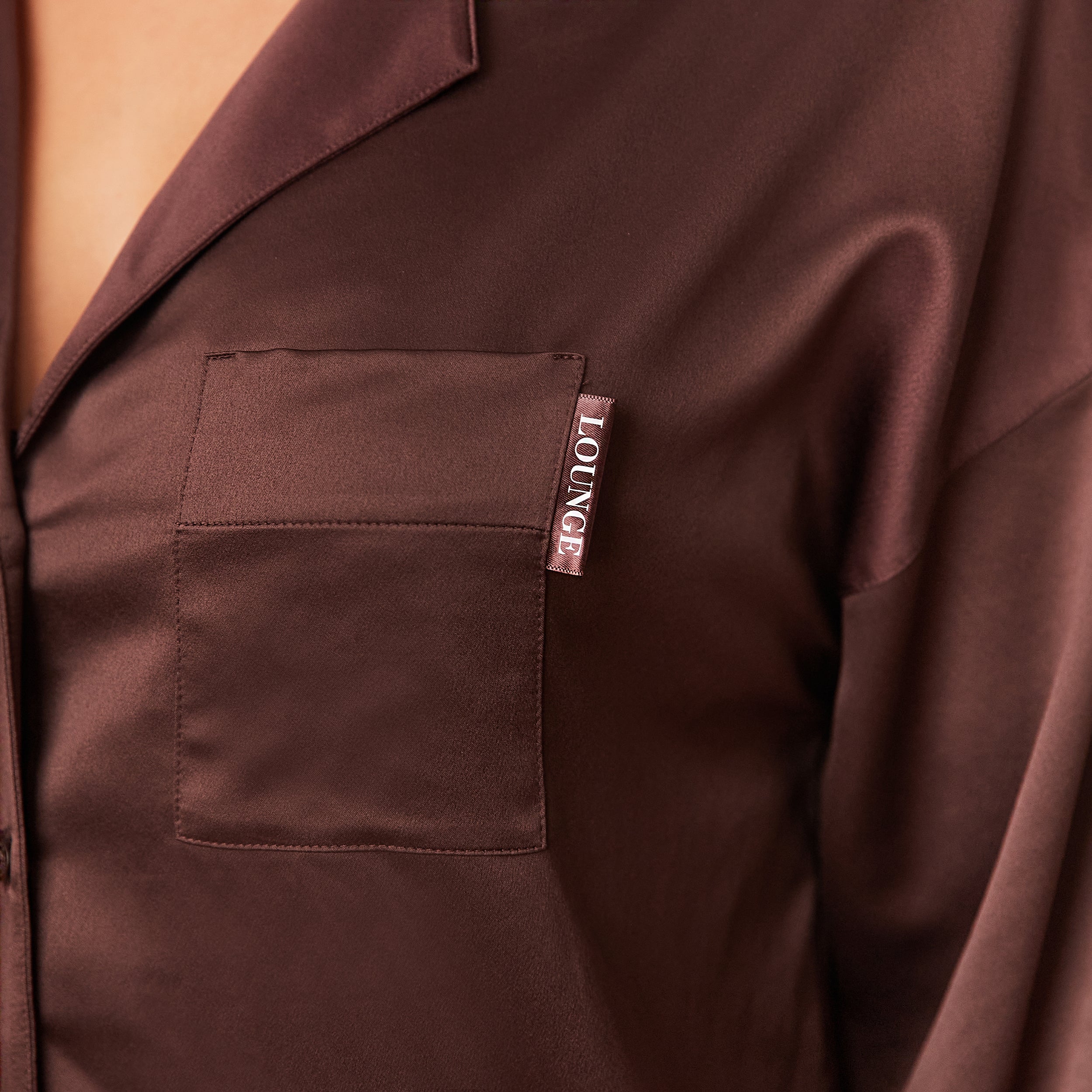 Classic Satin Pyjama Shirt | Samaria, S