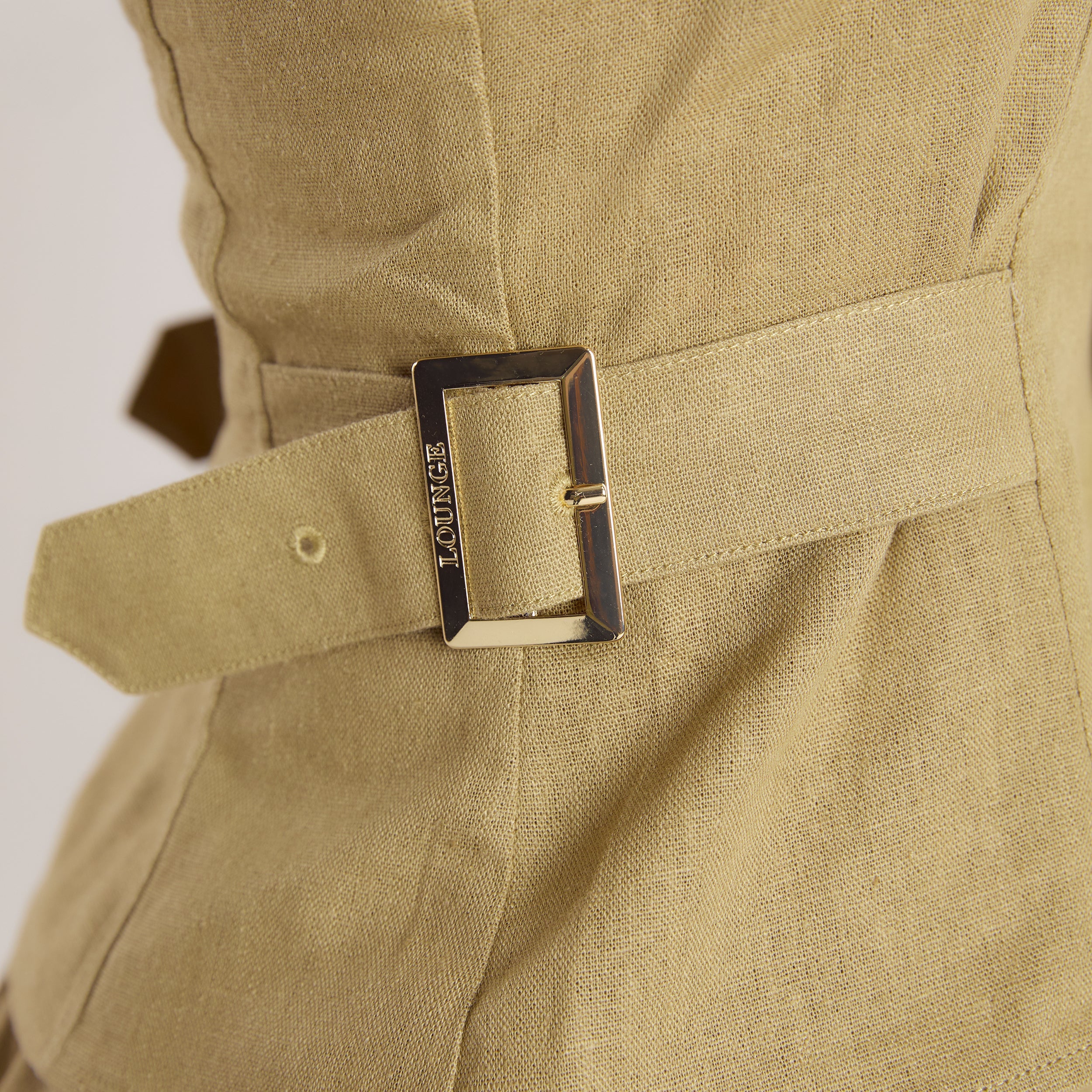 Linen Blend Halter Top | Linen Blend Halter Top - Pistachio