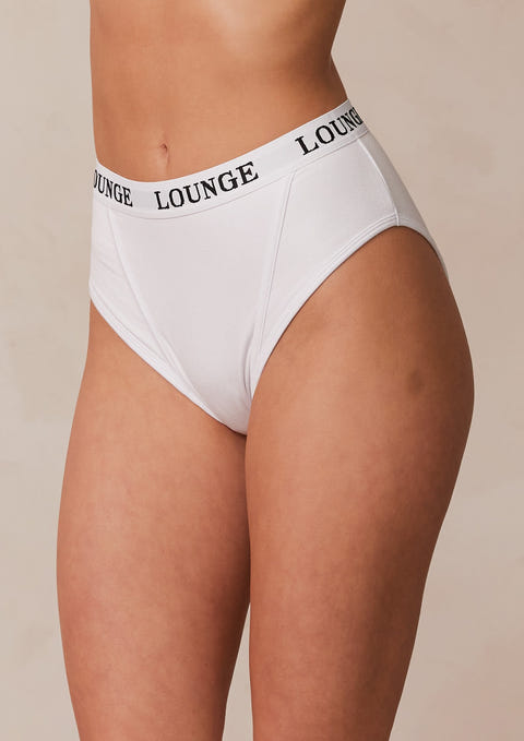 Bamboo Basic Briefs - White – Lounge Underwear