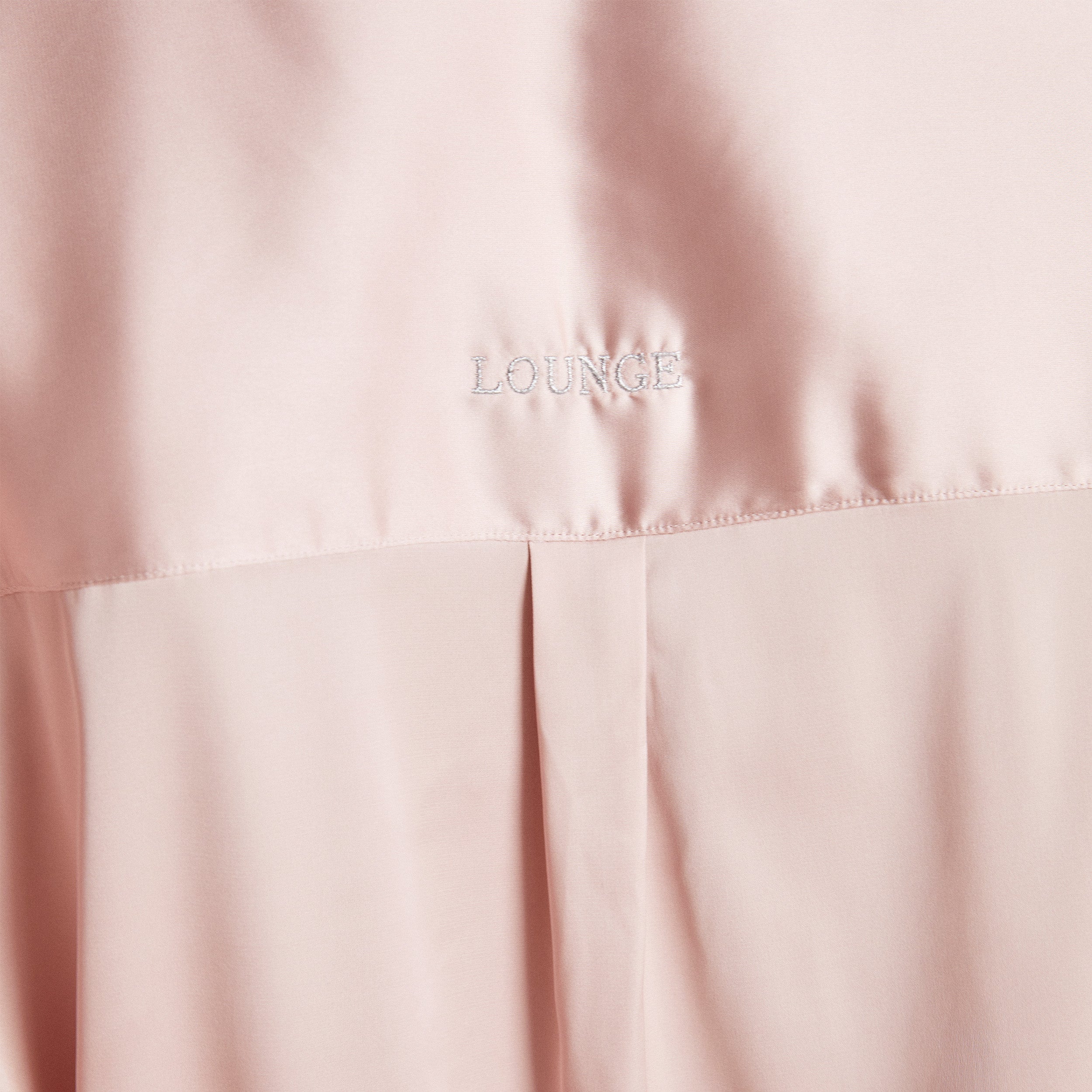 Sparkle Satin Pyjama Shirt  | Sparkle Satin Pyjama Shirt - Blush