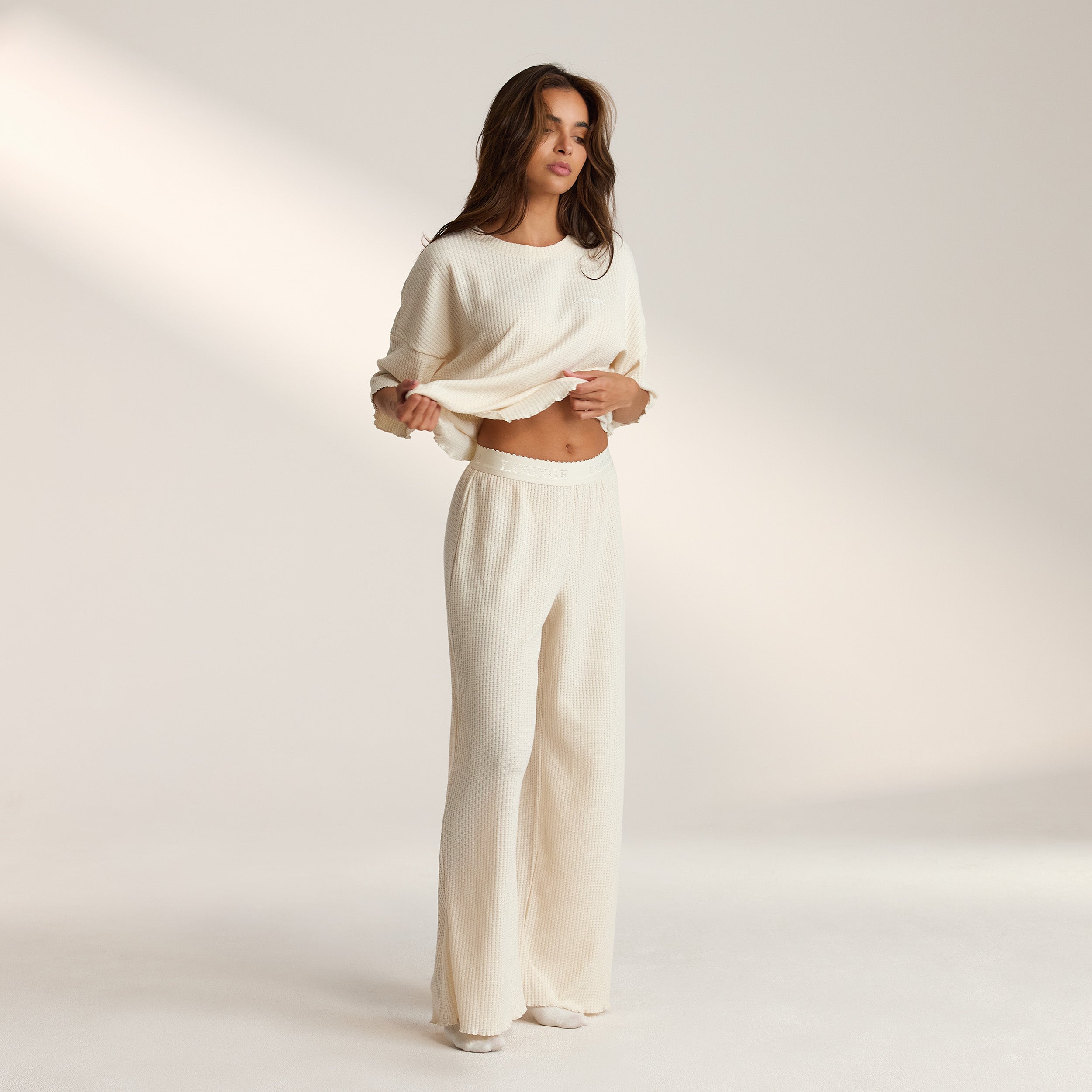 Soft Waffle Pyjama Bottoms  | Leidy, XS