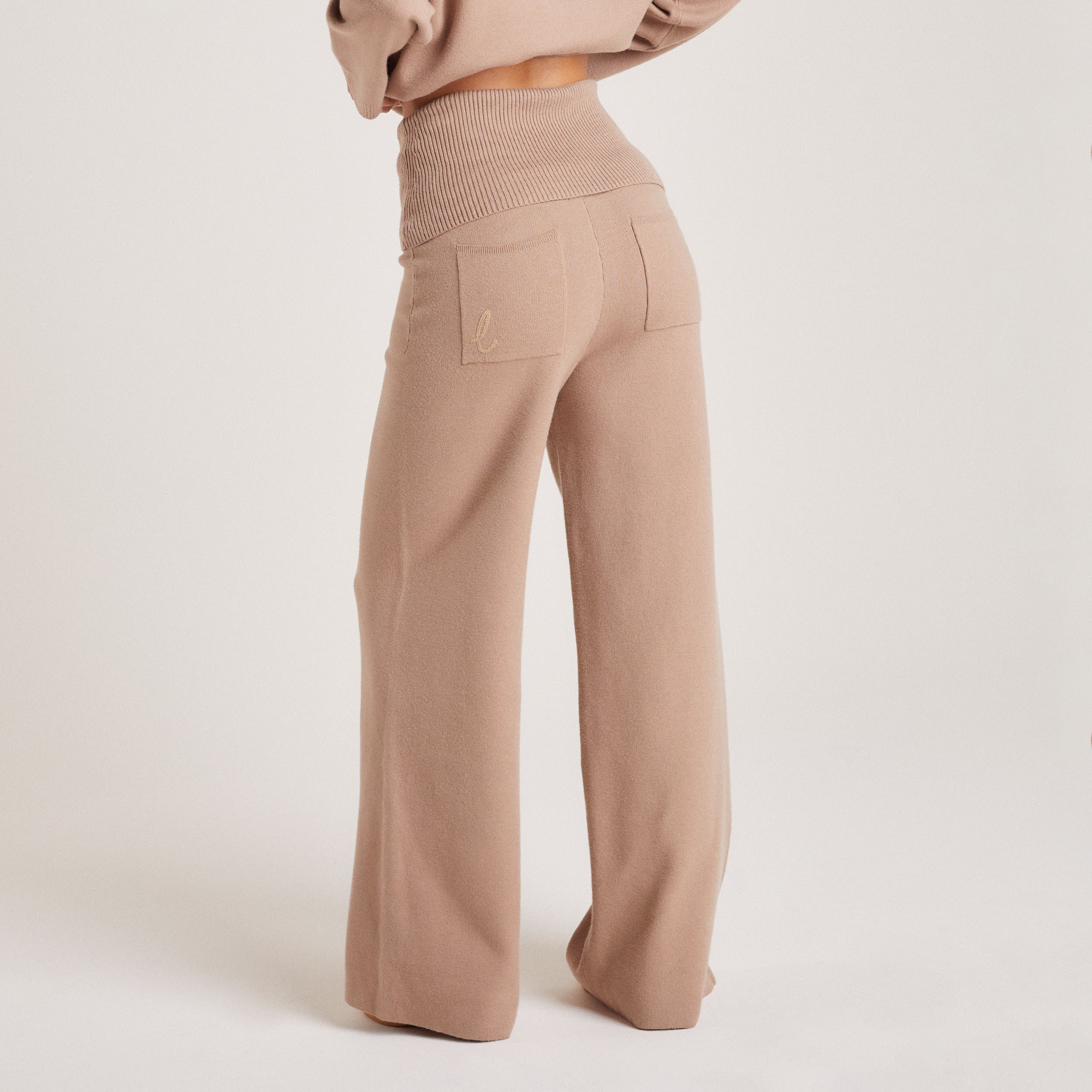 Knitted Trousers | Knitted Trousers - Mink