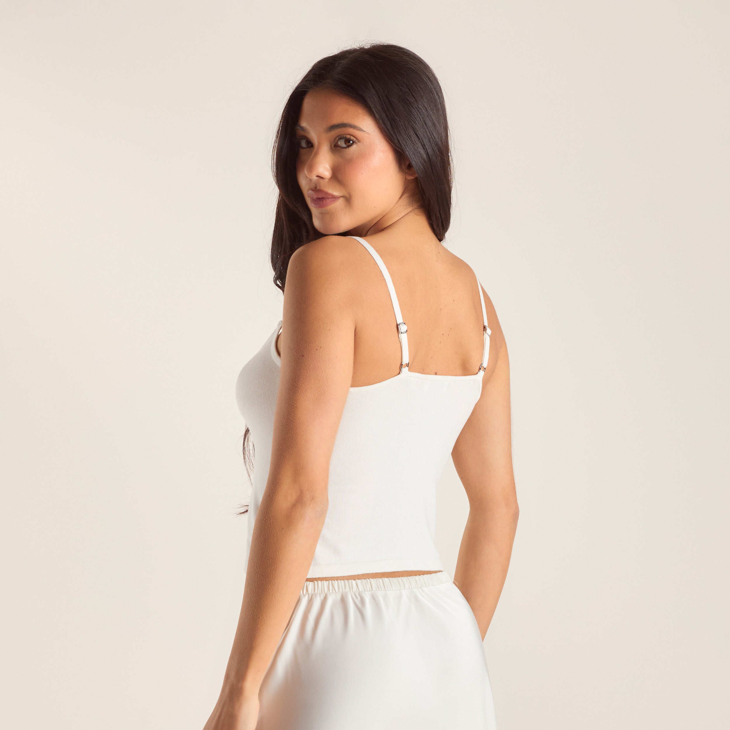 Knitted Cami Top | Knitted Cami Top - Off White