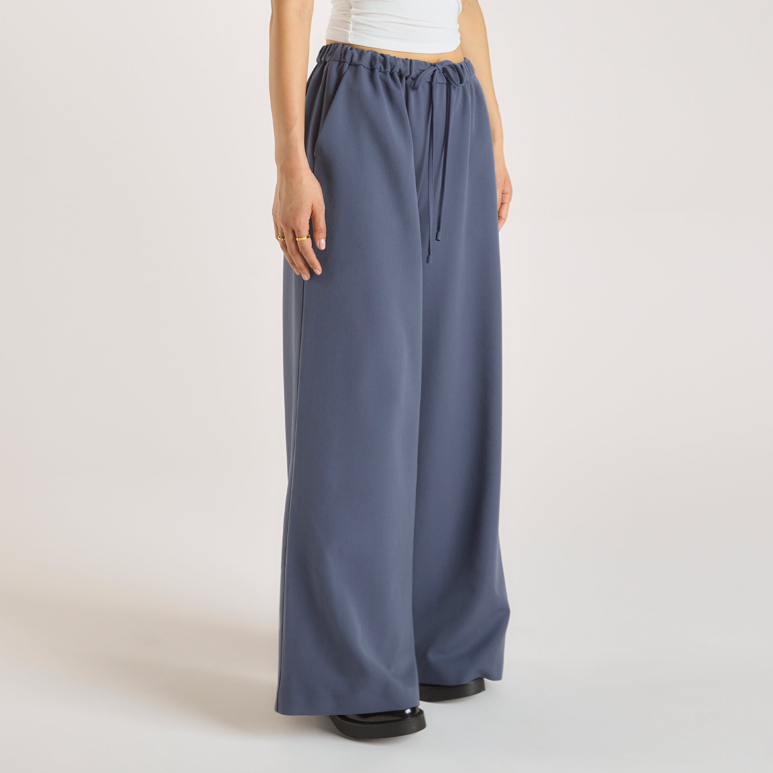 Relaxed-Fit Tailored Trousers  | Relaxed-Fit Tailored Trousers - Blue