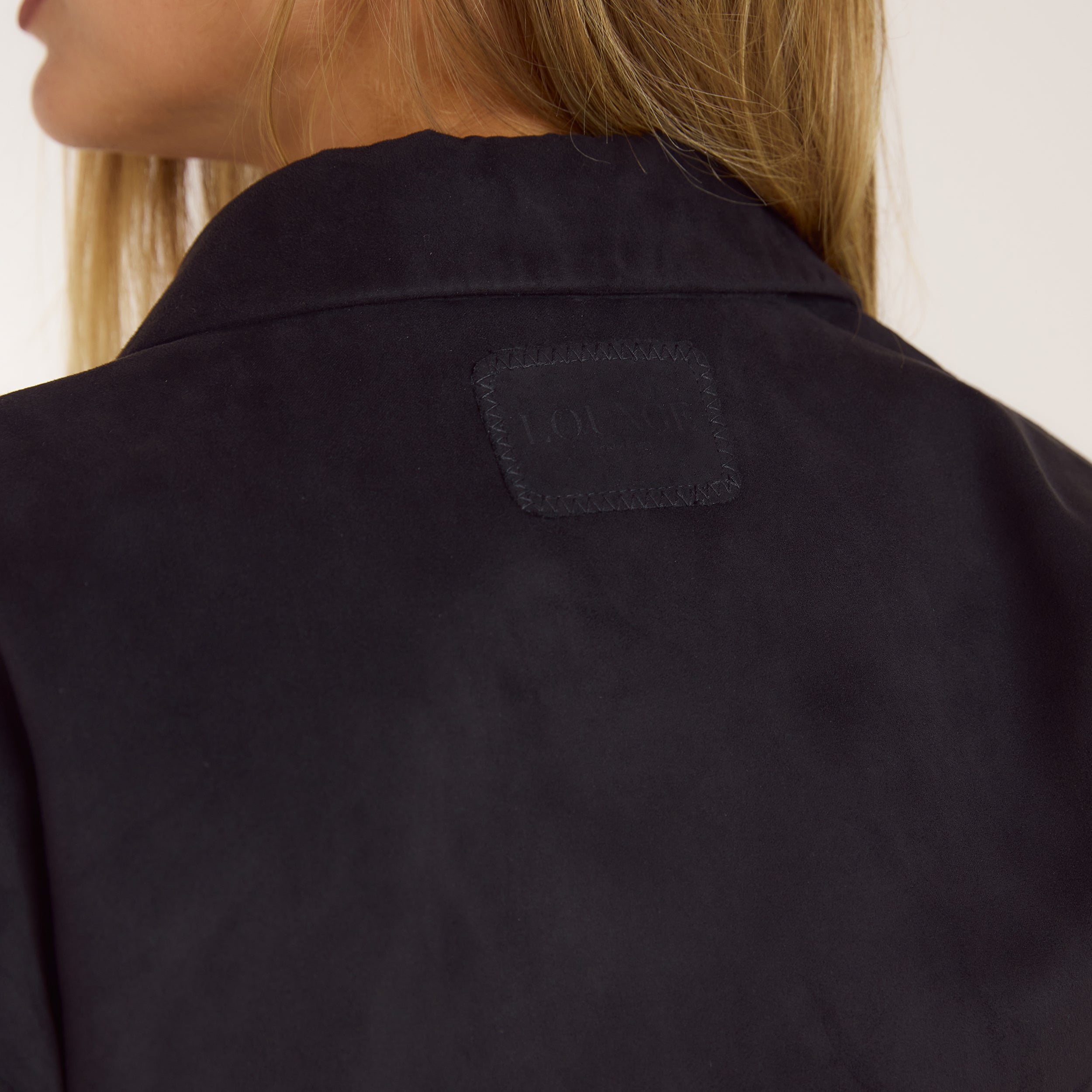 Suedette Blazer | Suedette Blazer - Black