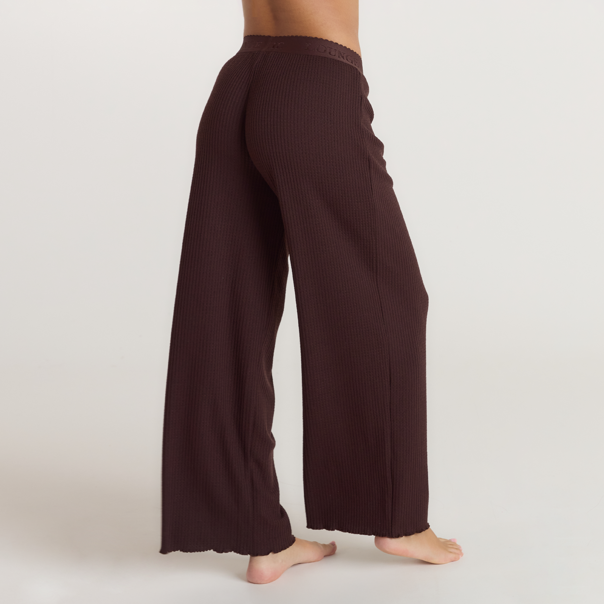 Soft Waffle Pyjama Bottoms | Soft Waffle Pyjama Bottoms - Dark Chocolate
