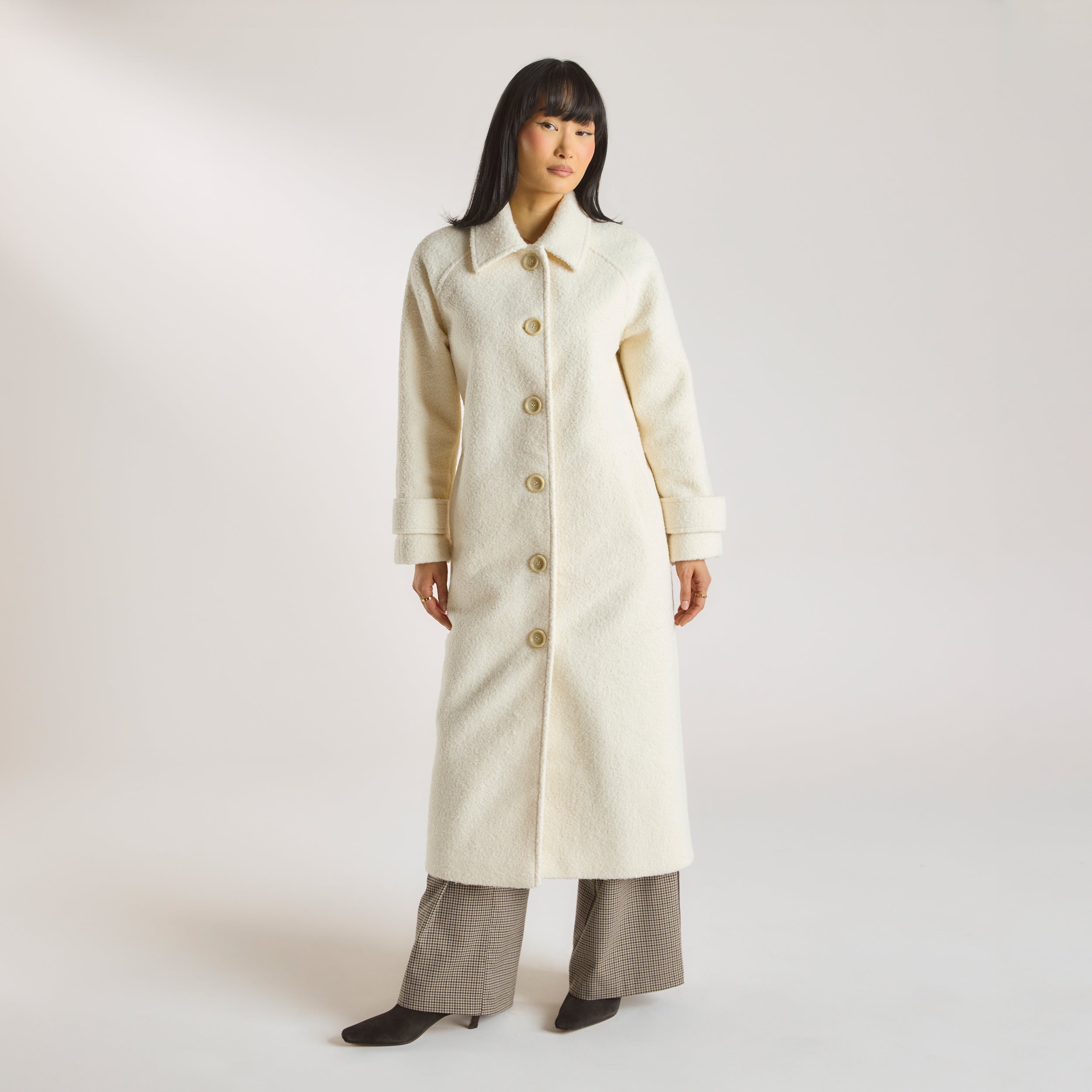 Shearling Coat  | Shearling Coat - Cream