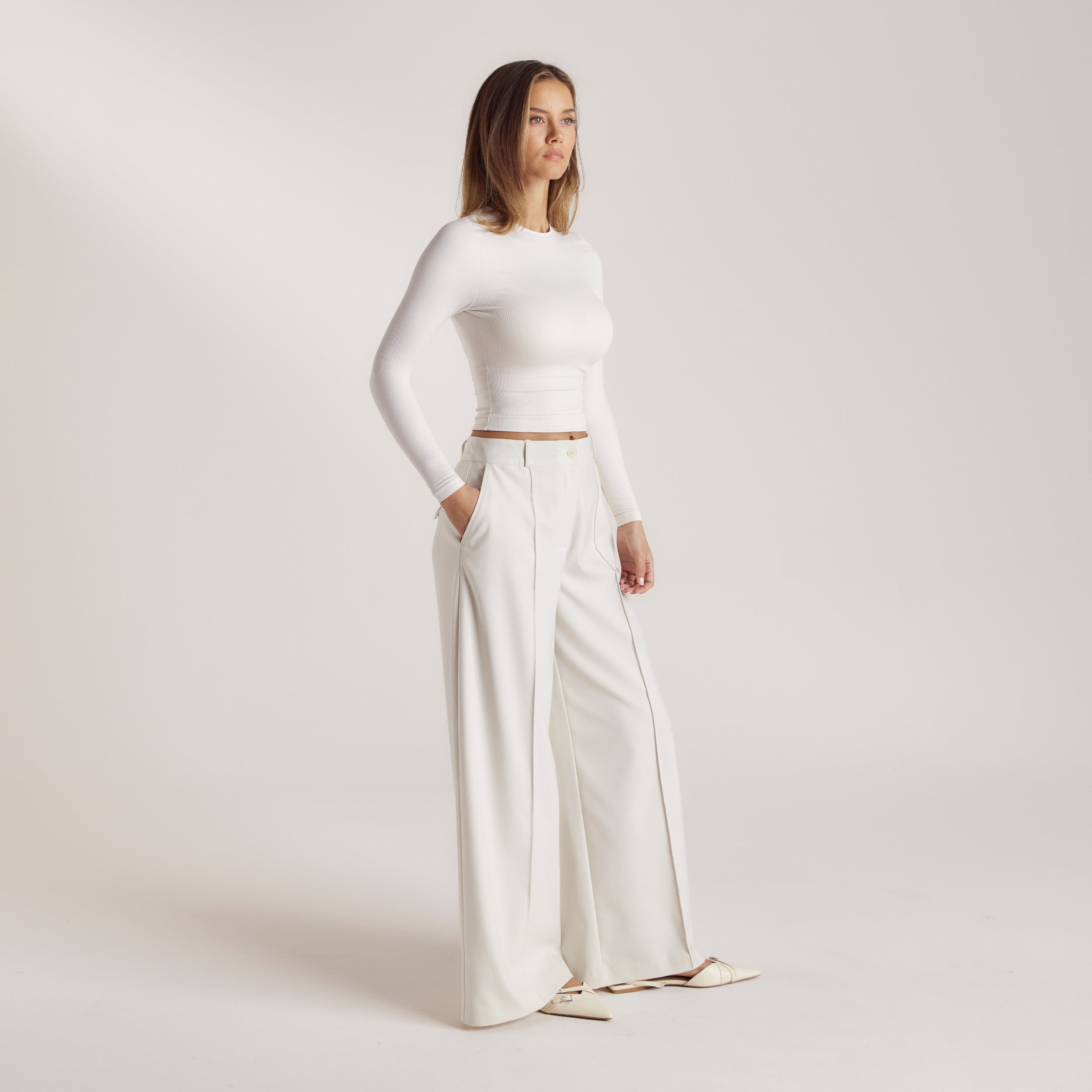Wide-Leg Tailored Trousers | Nicola, XS/Regular