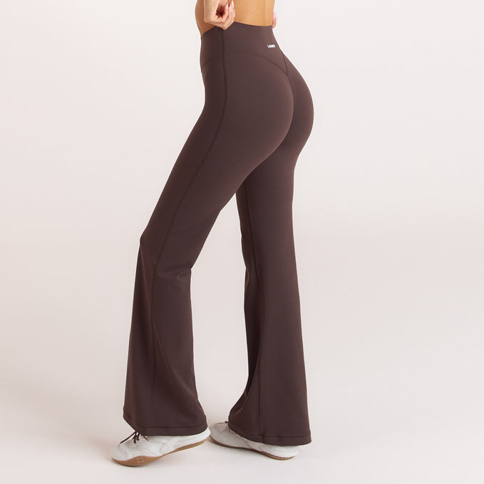 ContourSoft™ Flared Leggings in Dark Chocolate
