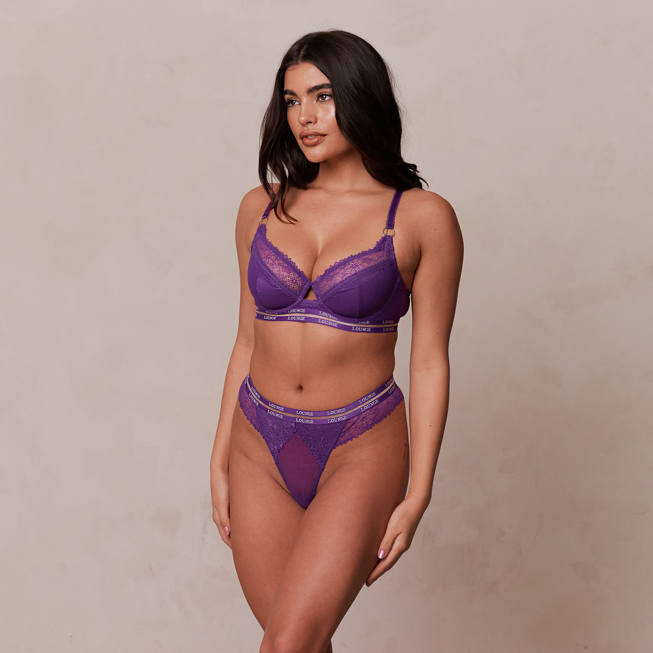 Vogue Balcony Bra | Dakota, 32DD/S (Thong)