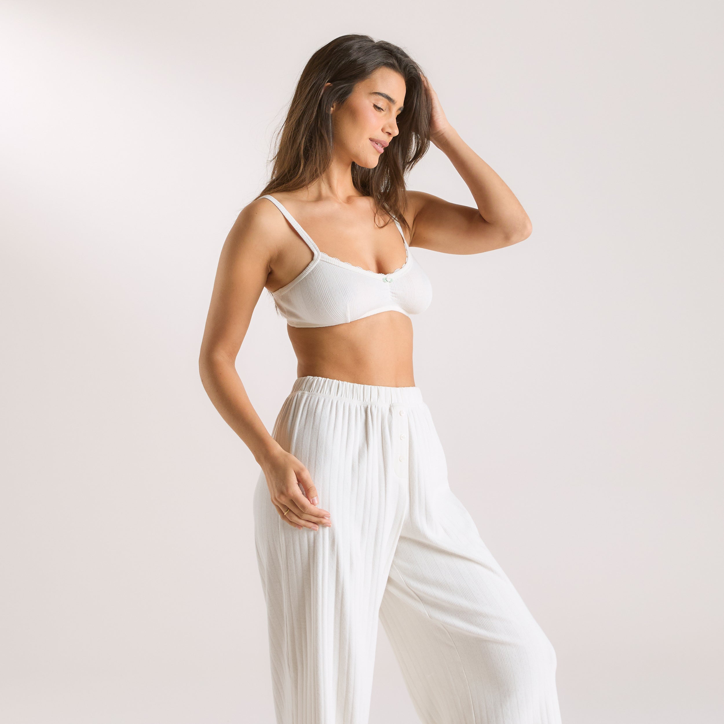 Pointelle Bralette | Pointelle Bralette - Cream