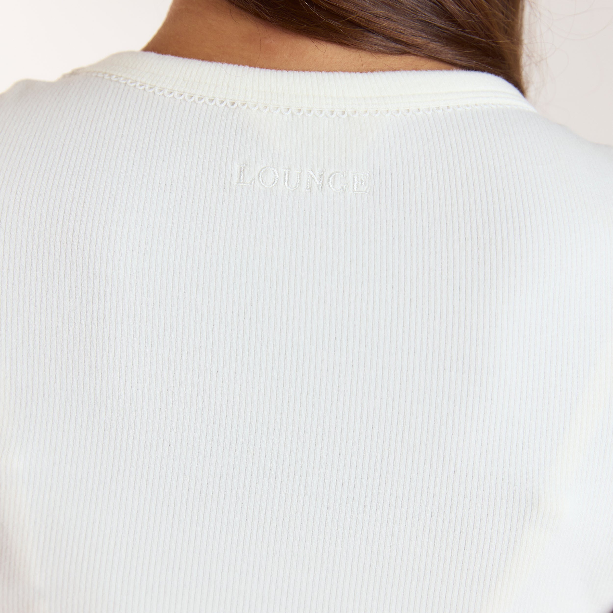 Ribbed Short-Sleeve Pyjama Top | Ribbed Short-Sleeve Pyjama Top - Cream