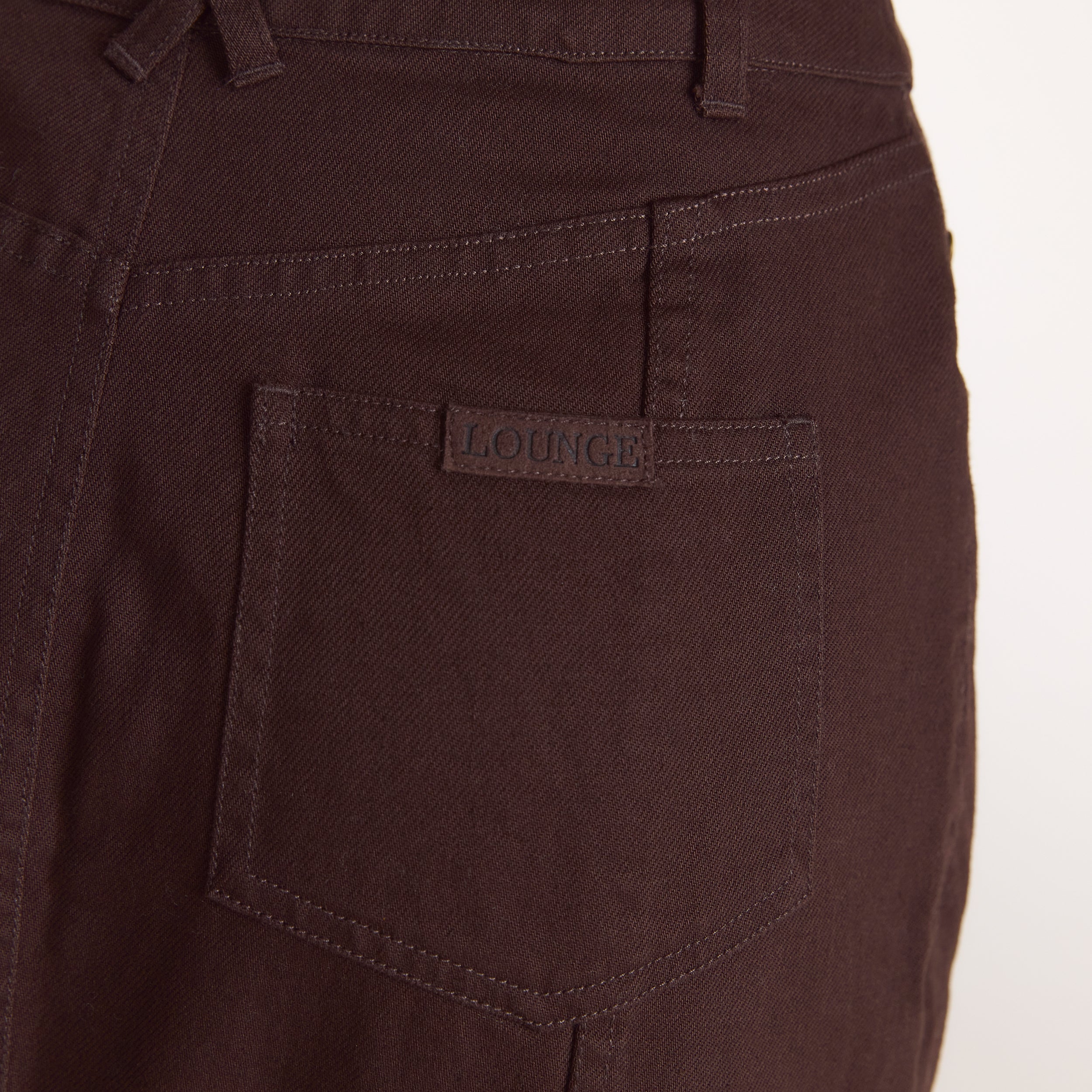 Denim Column Maxi Skirt | Denim Column Maxi Skirt - Chocolate
