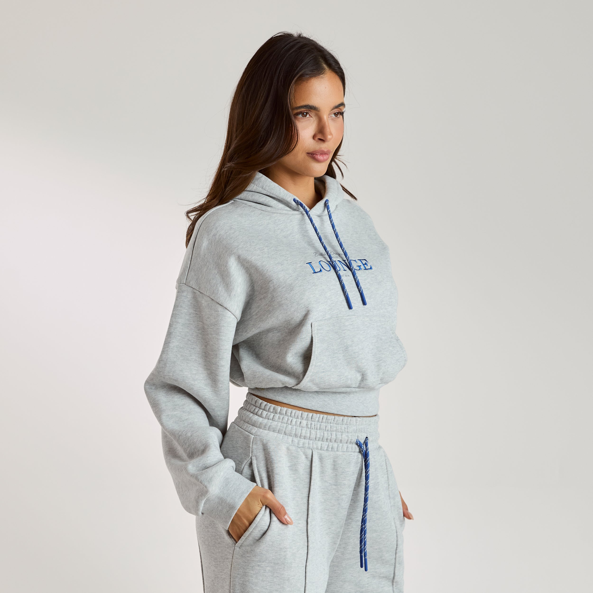 Cropped Hoodie | Cropped Hoodie - Grey Marl