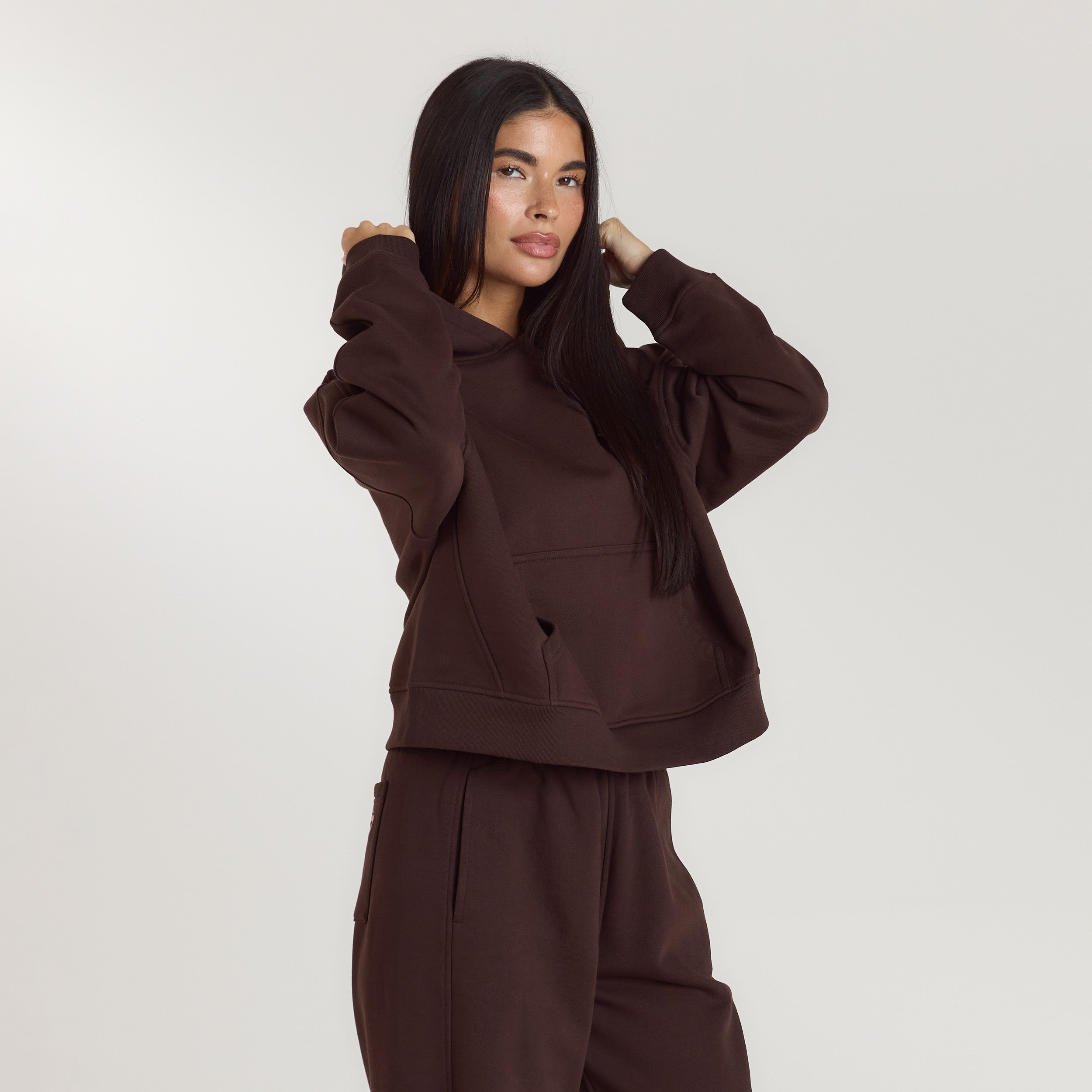 Lounge Living Hoodie | Lounge Living Hoodie - Chocolate