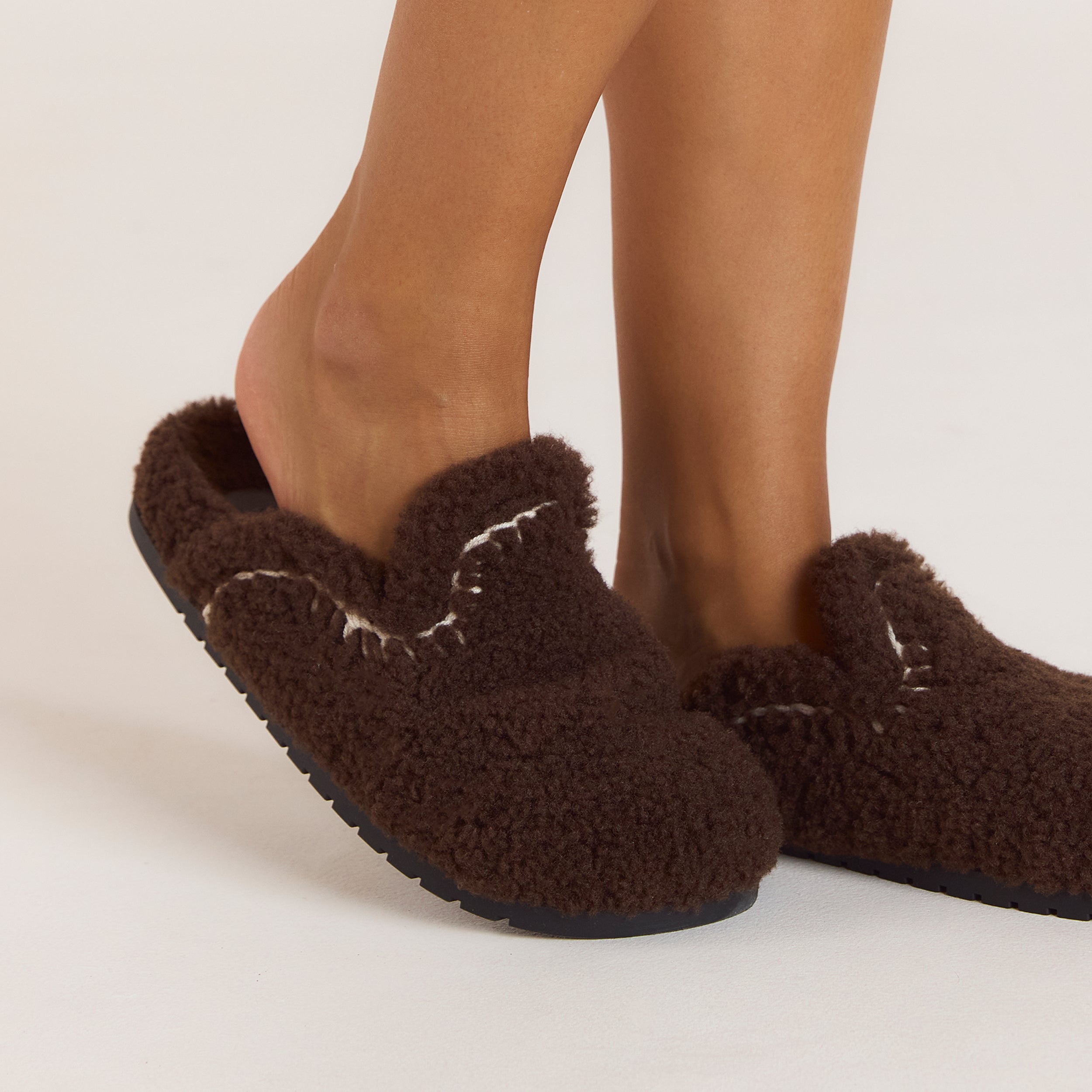 Anya Mule Slippers | Anya Mule Slippers - Chocolate