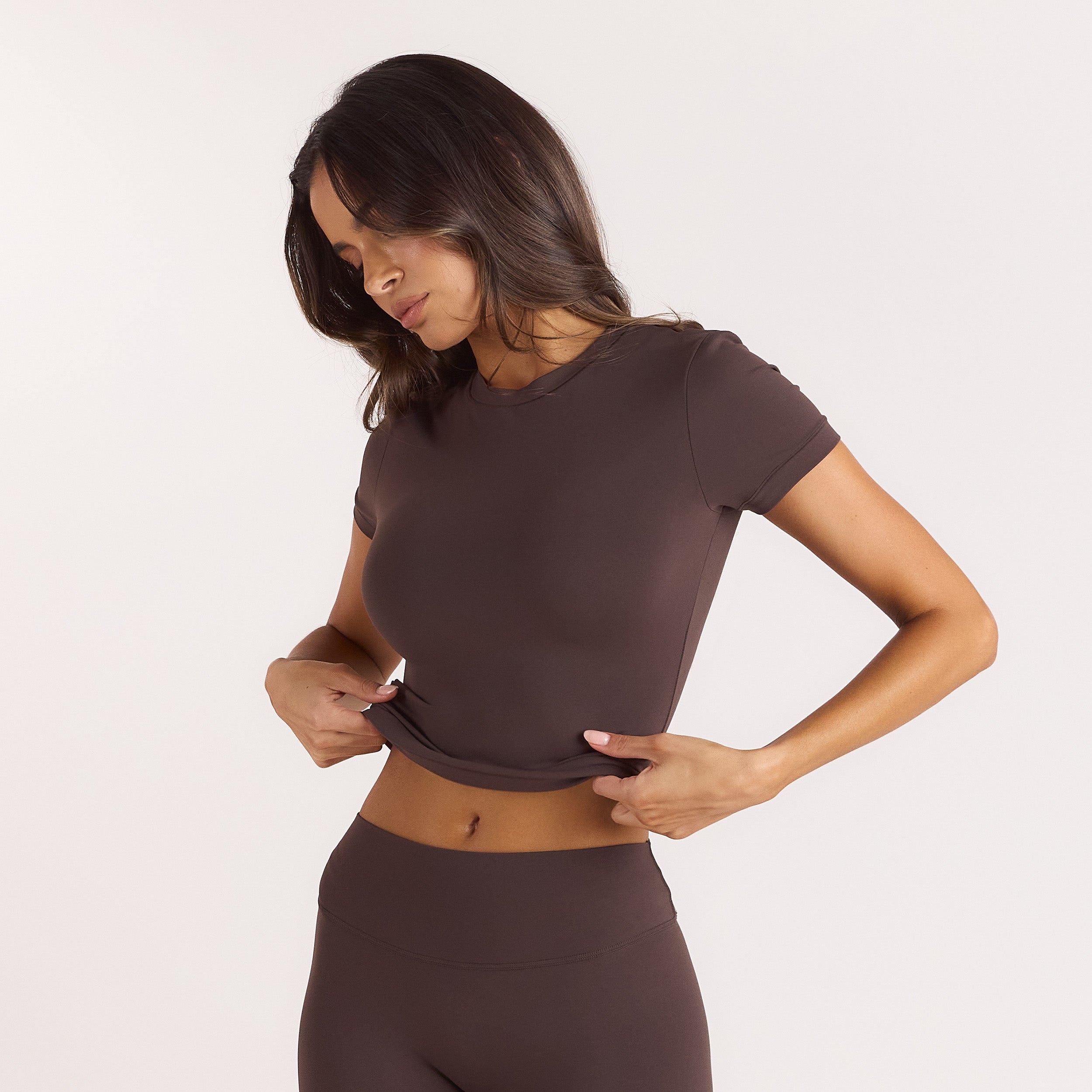 ContourSoft™ Short Sleeve T-Shirt | ContourSoft™ Short Sleeve T-Shirt - Dark Chocolate