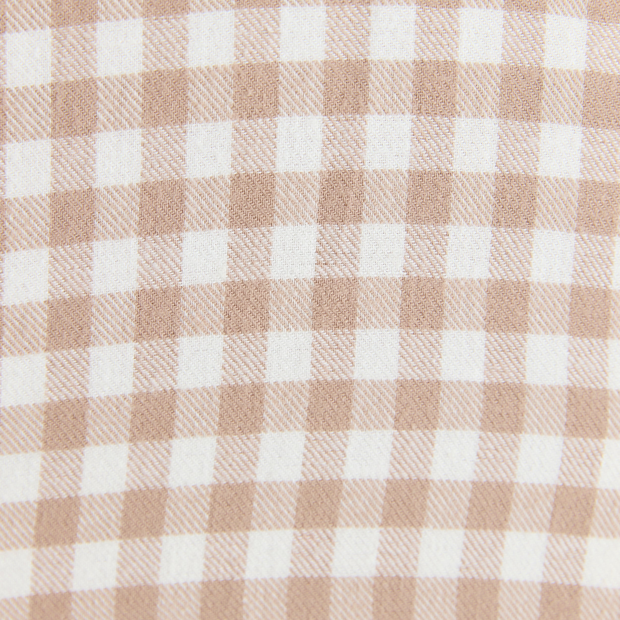 Gingham Pyjama Shirt | Gingham Pyjama Shirt - Beige