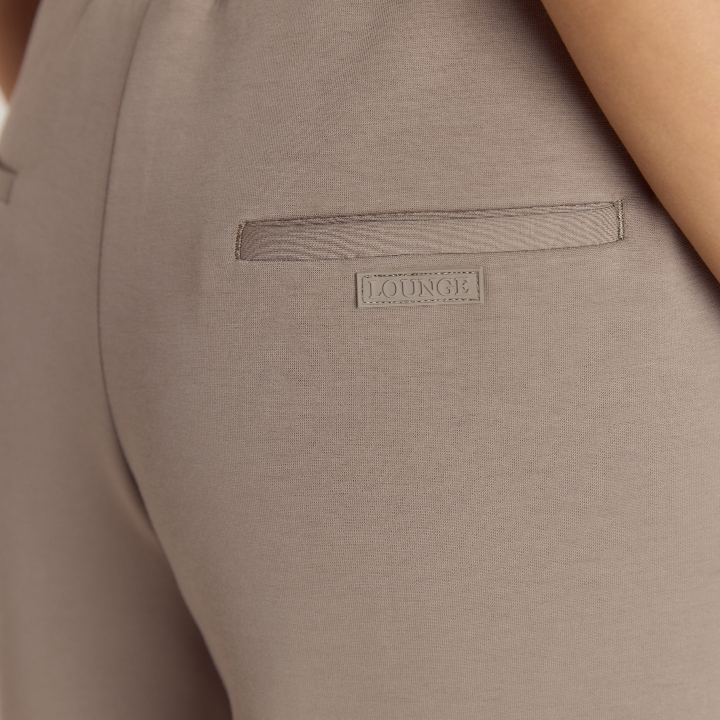 Neoprene Wide-Leg Joggers | Neoprene Wide-Leg Joggers - Taupe