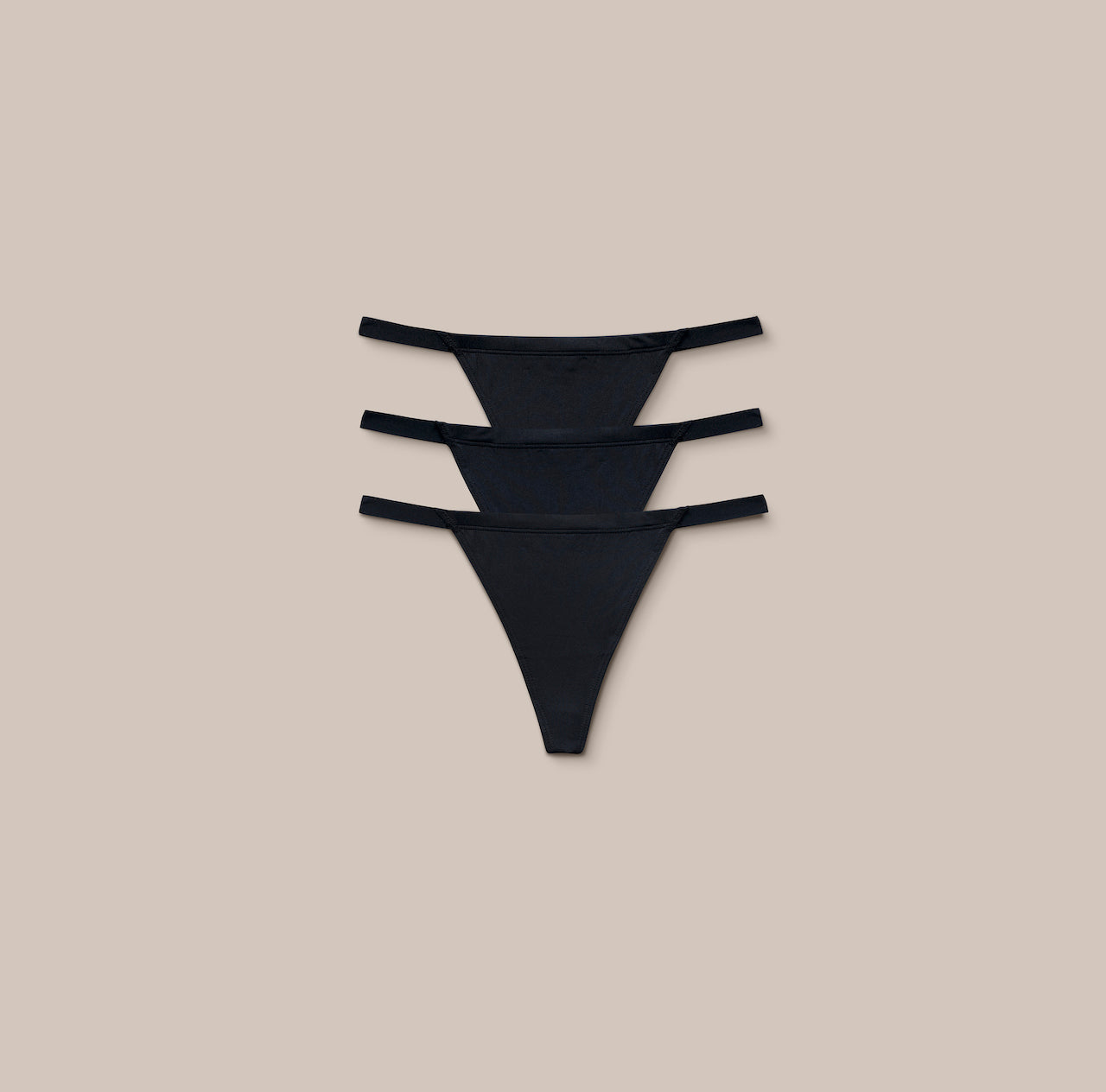Undiz String Basic G-Strings (3-Pack) - Black