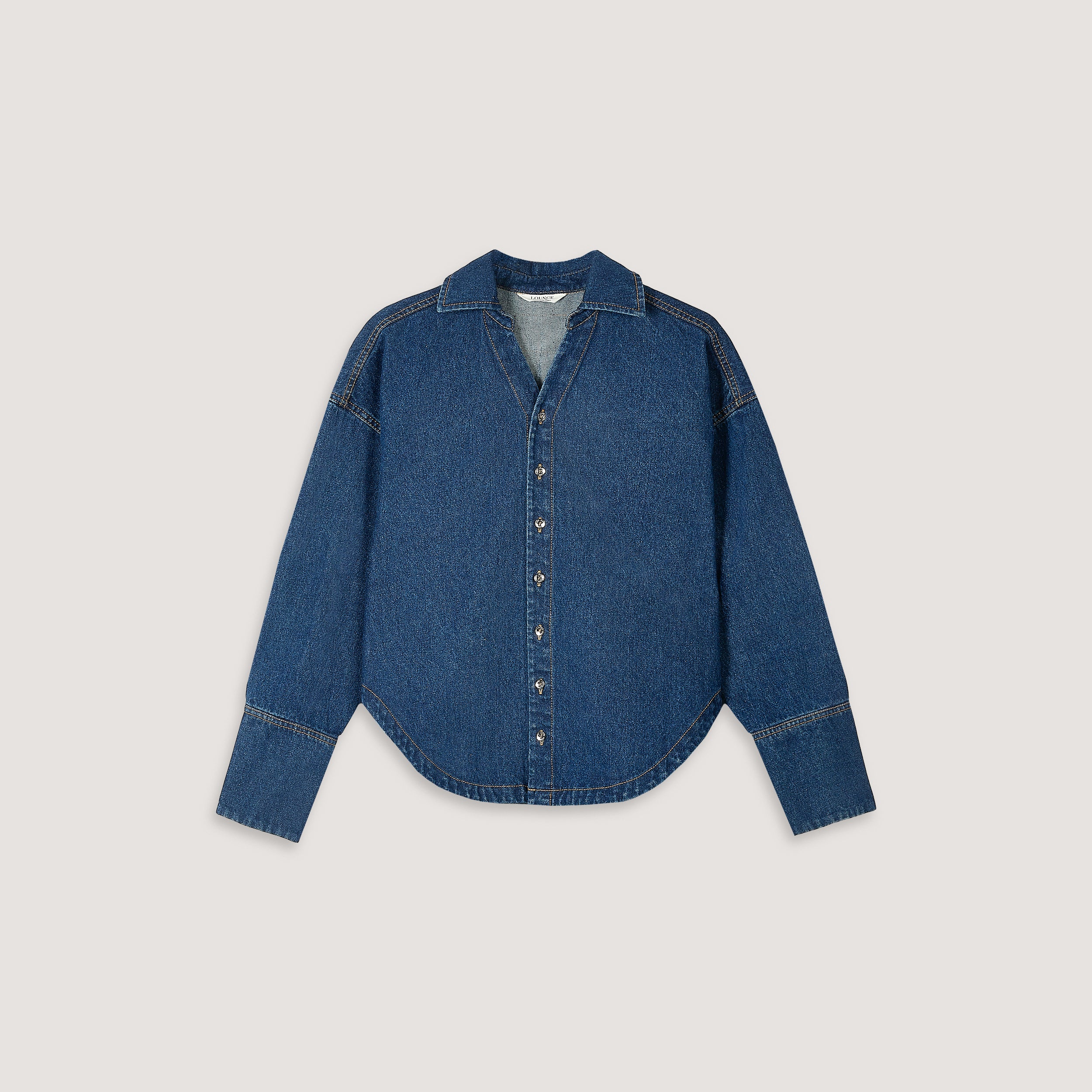 Oversized Denim Shirt | Oversized Denim Shirt - Blue