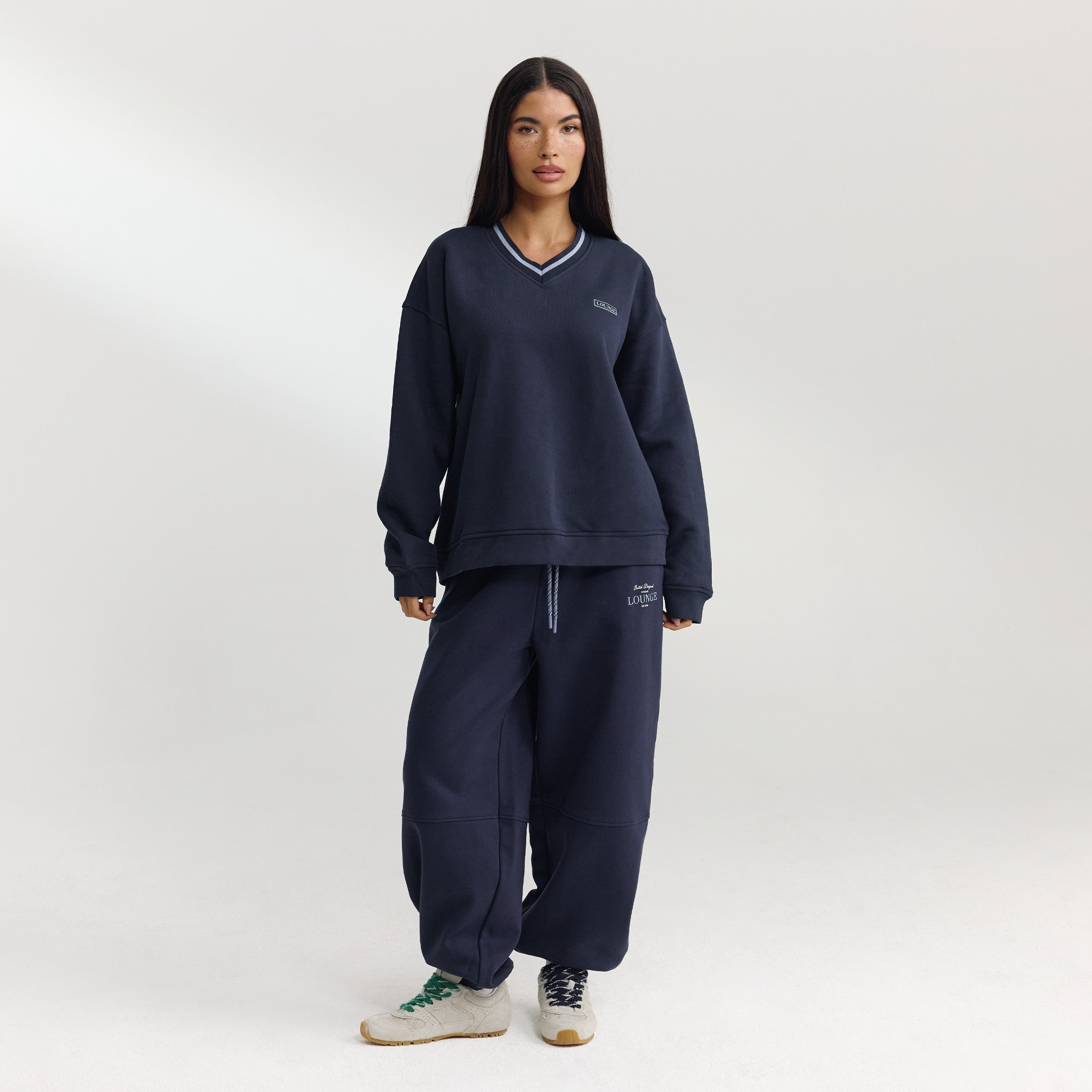 V-Neck Jumper | V-Neck Jumper - Dark Blue