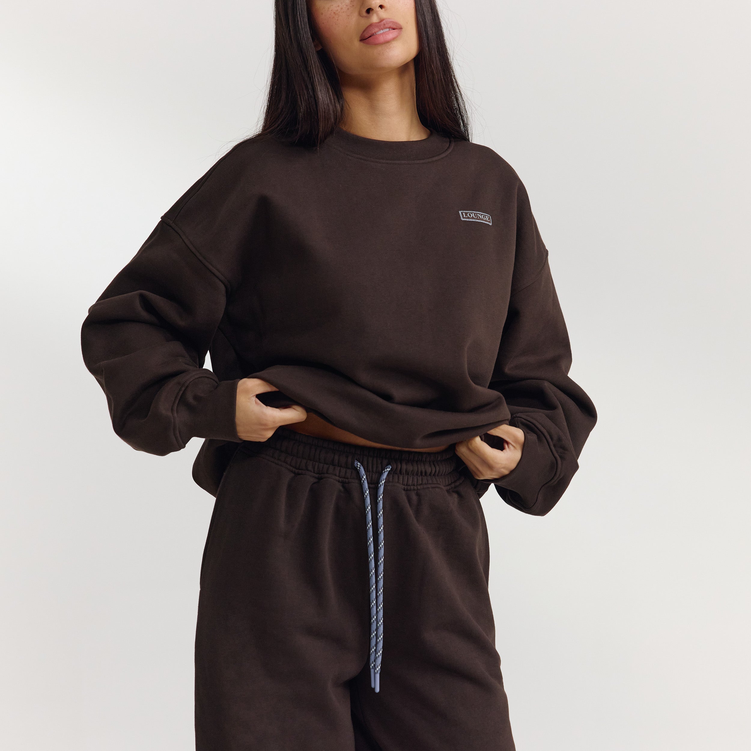 Barrel Leg Joggers | Barrel Leg Joggers - Dark Chocolate