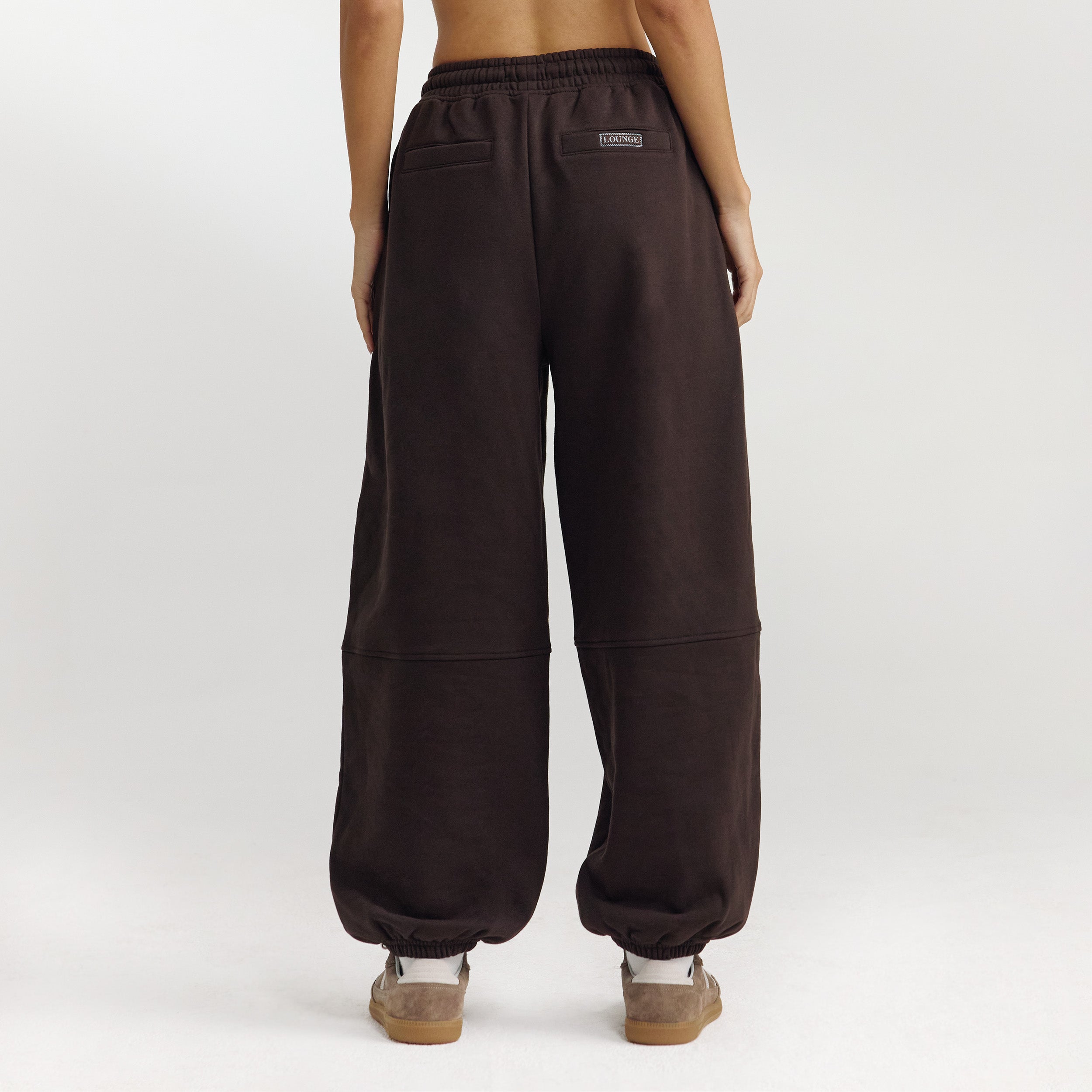 Barrel Leg Joggers | Barrel Leg Joggers - Dark Chocolate