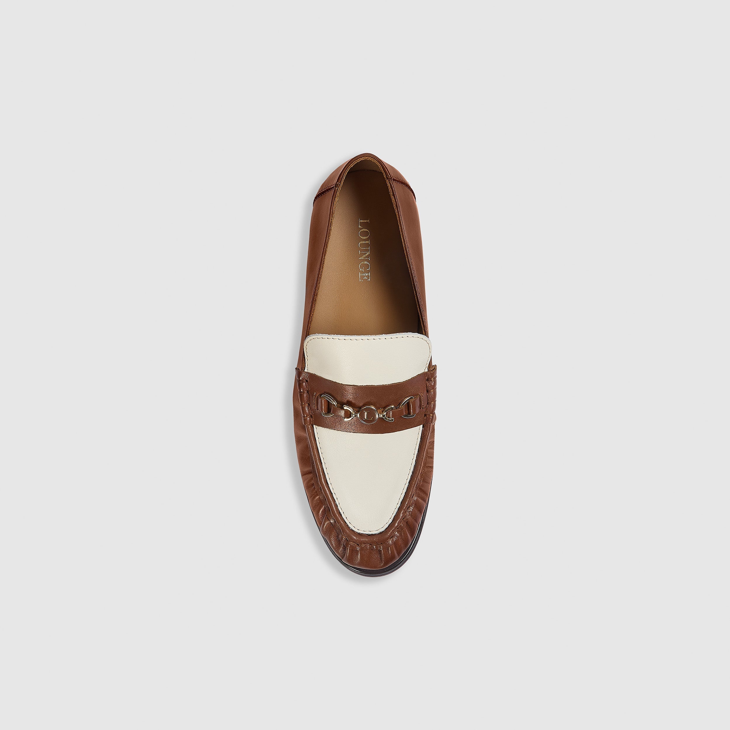Agnes Loafers - Tan/Cream alternate
