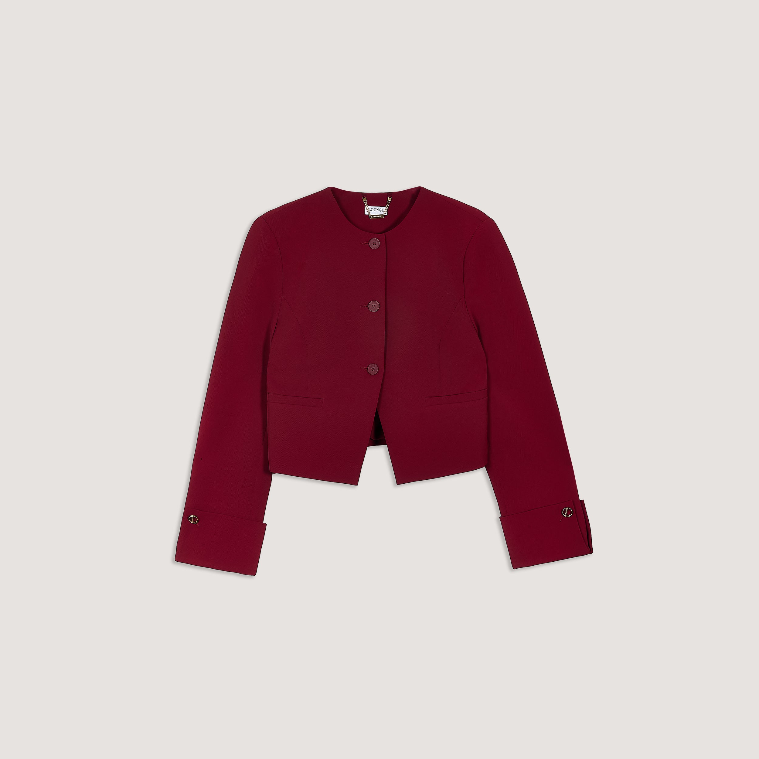 Structured Jacket  | Structured Jacket - Wine